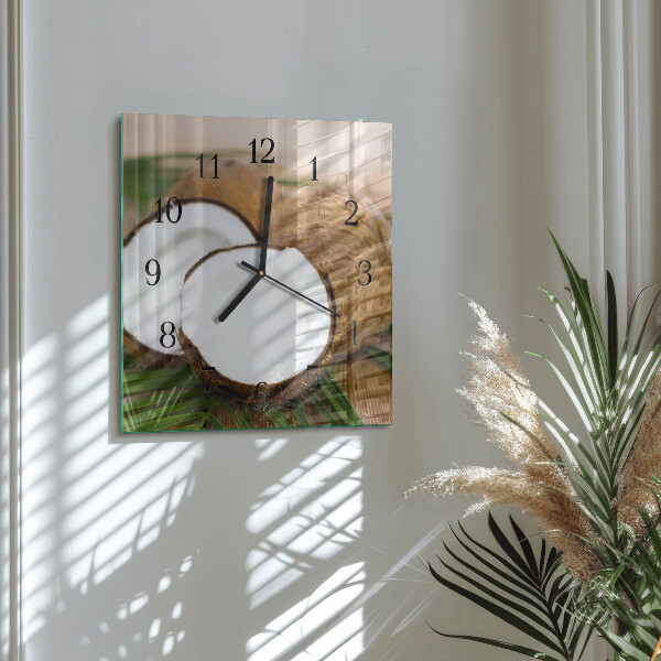 Square wall clock Coconuts