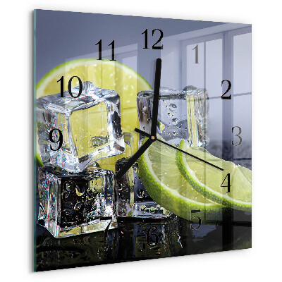 Square wall clock Citrus Fruits