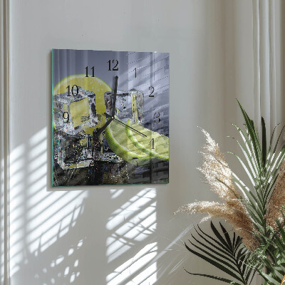 Square wall clock Citrus Fruits