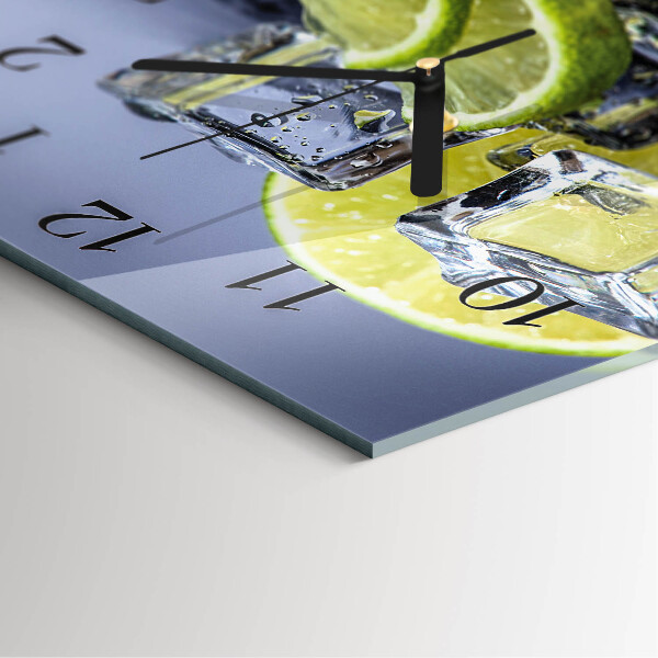Square wall clock Citrus Fruits