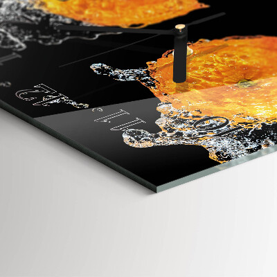 Square wall clock Oranges