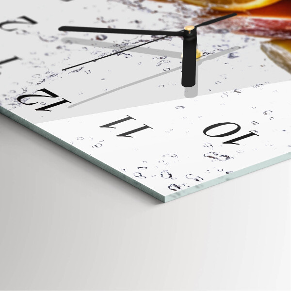 Square wall clock Oranges