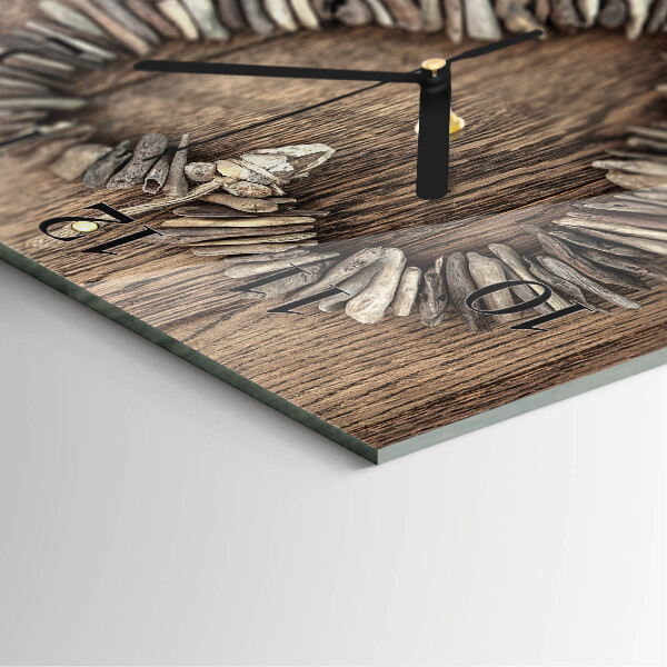 Square wall clock Heart