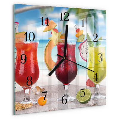 Square wall clock Cocktail