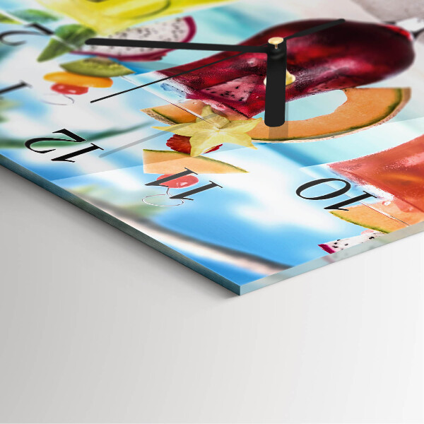 Square wall clock Cocktail