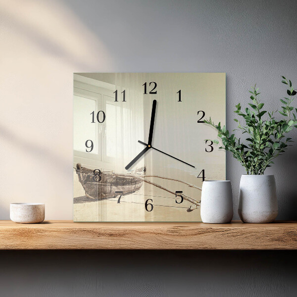 Square wall clock Łódź