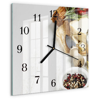 Square wall clock Pasta