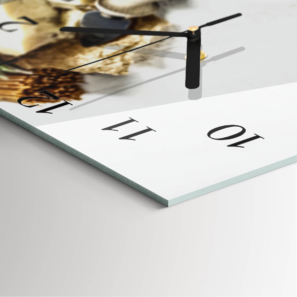 Square wall clock Pasta
