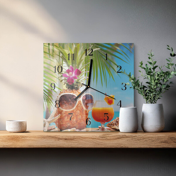 Square wall clock Holidays