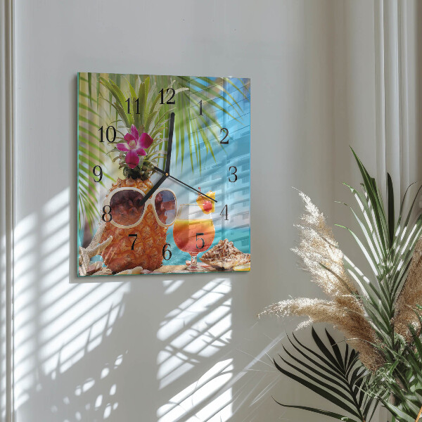 Square wall clock Holidays