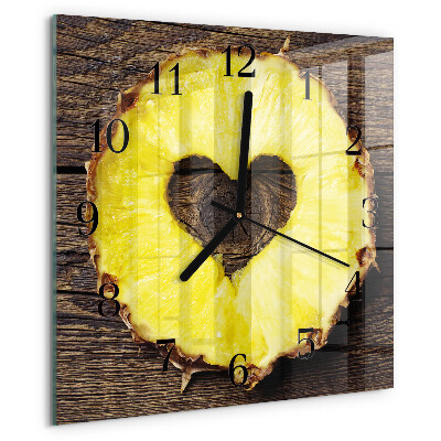Square wall clock Pineapple
