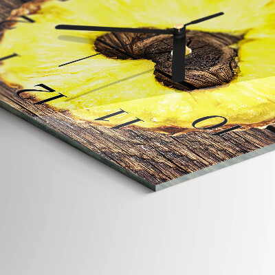 Square wall clock Pineapple