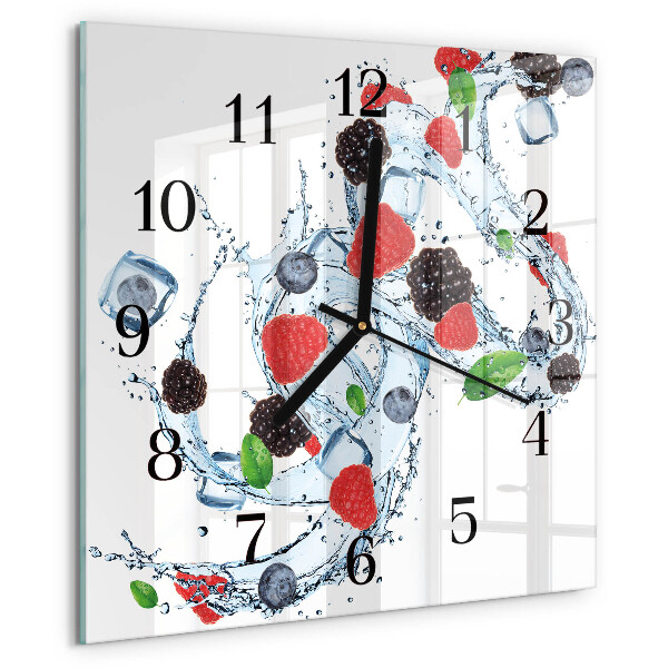 Square wall clock Fruit Ice Cream