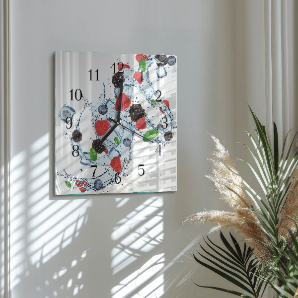 Square wall clock Fruit Ice Cream