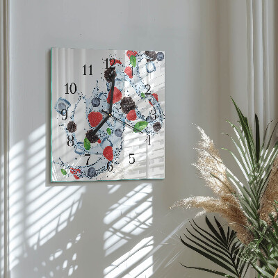 Square wall clock Fruit Ice Cream