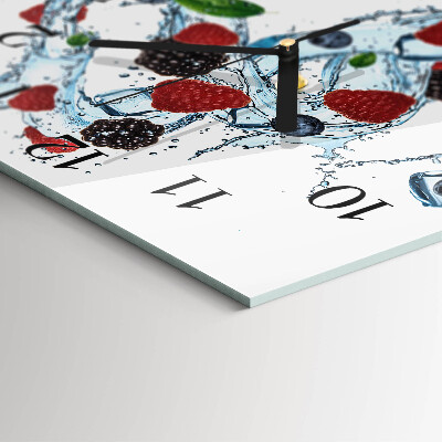 Square wall clock Fruit Ice Cream