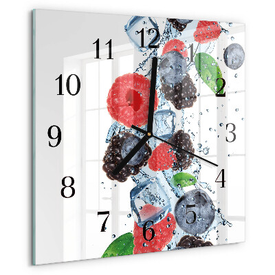 Square wall clock Fruit Ice Cream