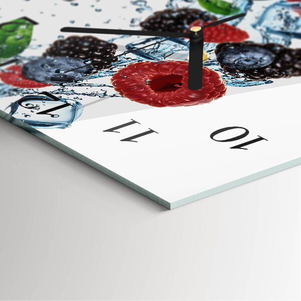 Square wall clock Fruit Ice Cream