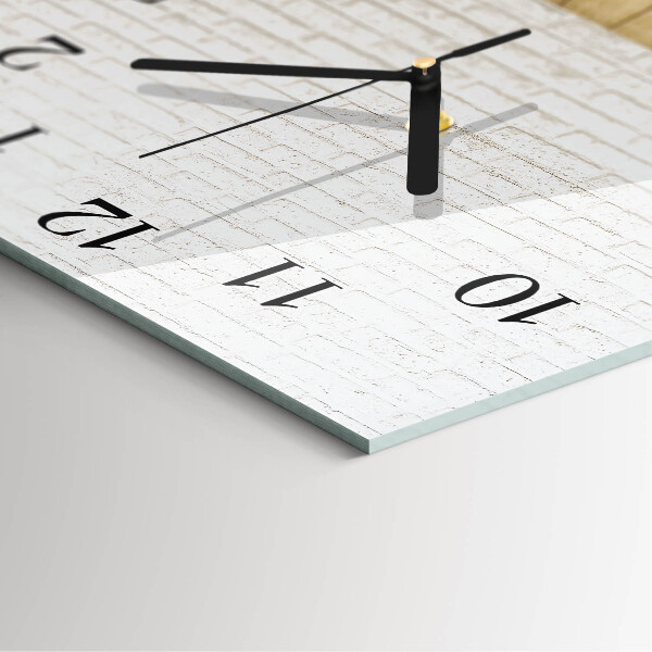 Square wall clock Brick
