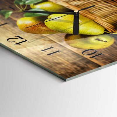Square wall clock Pears