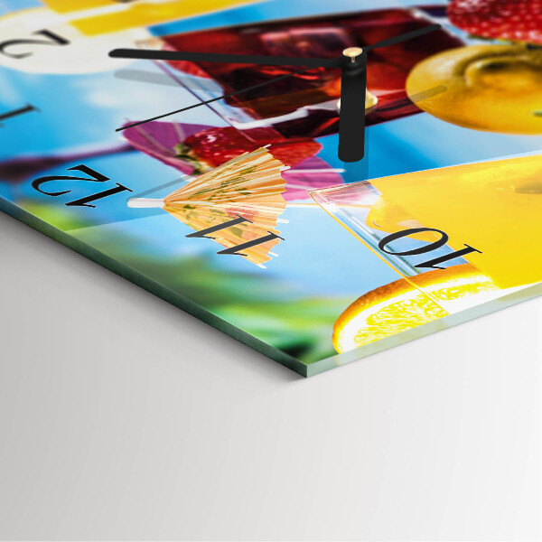 Square wall clock Cocktail