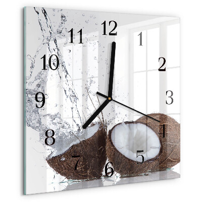 Square wall clock Coconuts