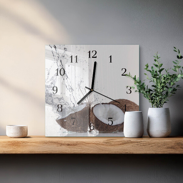 Square wall clock Coconuts