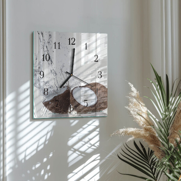 Square wall clock Coconuts