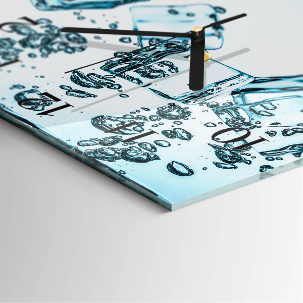 Square wall clock Ice