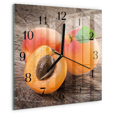 Square wall clock Apricots
