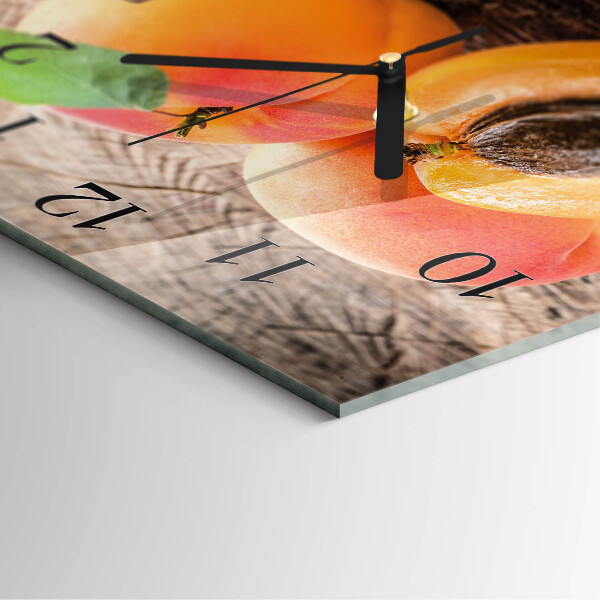 Square wall clock Apricots