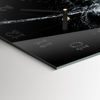 Square wall clock Water