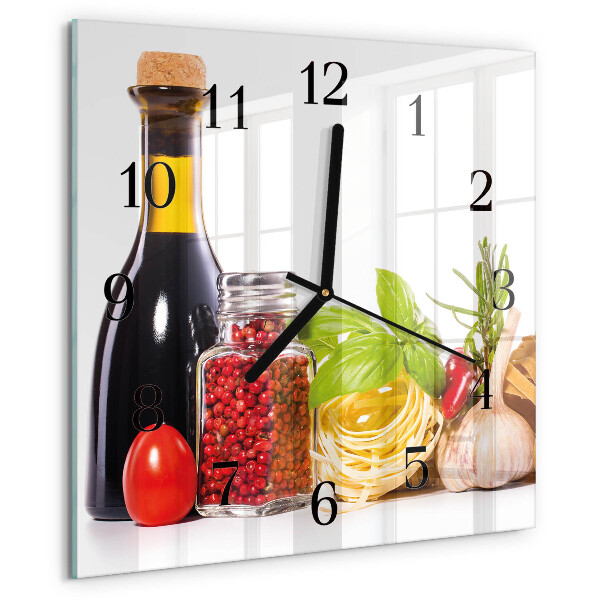 Square wall clock Pasta