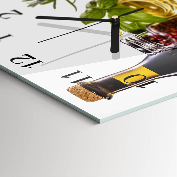 Square wall clock Pasta