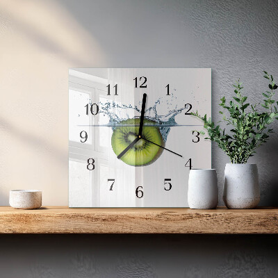 Square wall clock Kiwi