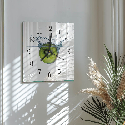 Square wall clock Kiwi