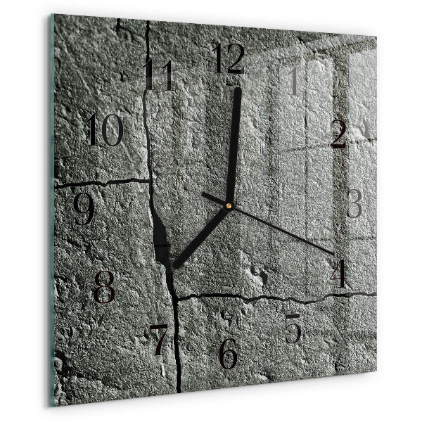 Square wall clock Natural Stone