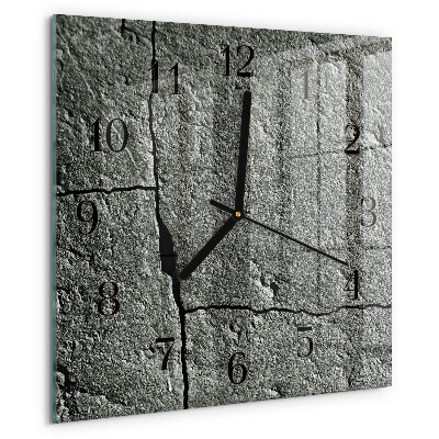 Square wall clock Natural Stone
