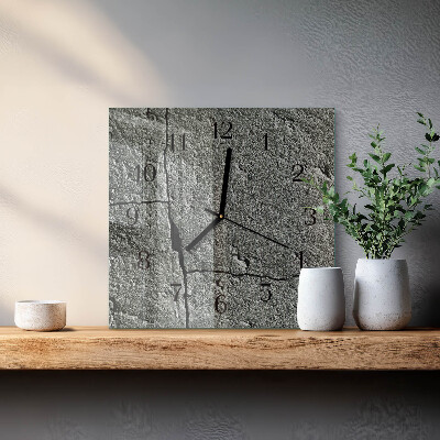 Square wall clock Natural Stone