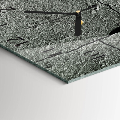 Square wall clock Natural Stone