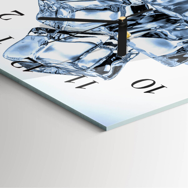 Square wall clock Ice