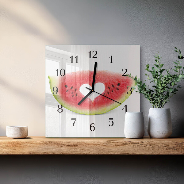 Square wall clock Watermelon