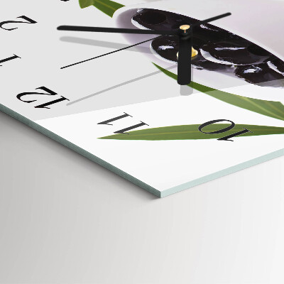 Square wall clock Olives