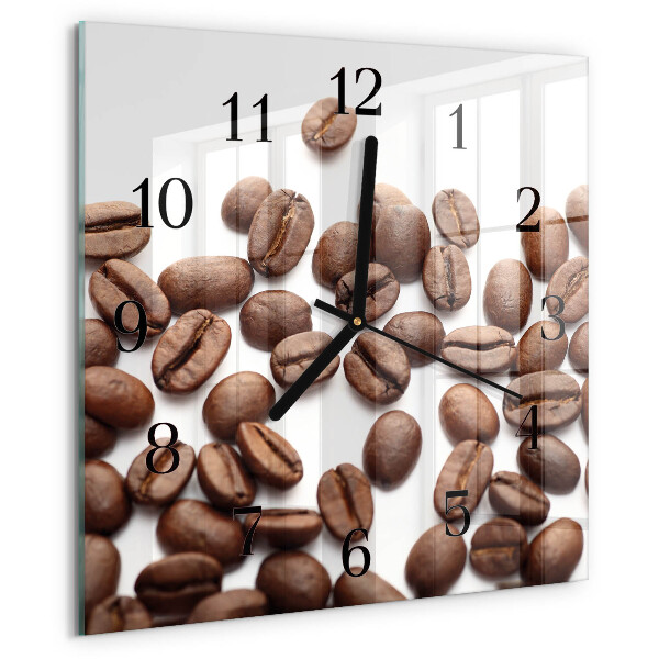 Square wall clock Coffee Beans