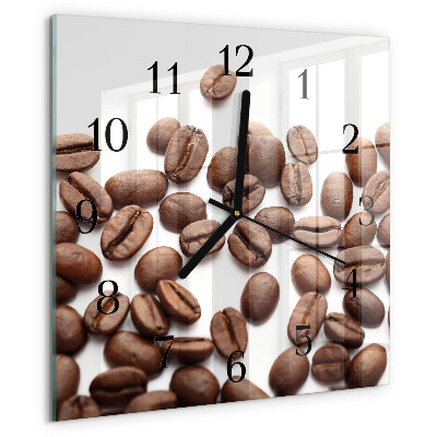 Square wall clock Coffee Beans