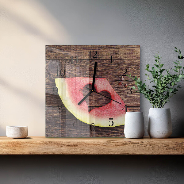 Square wall clock Watermelon