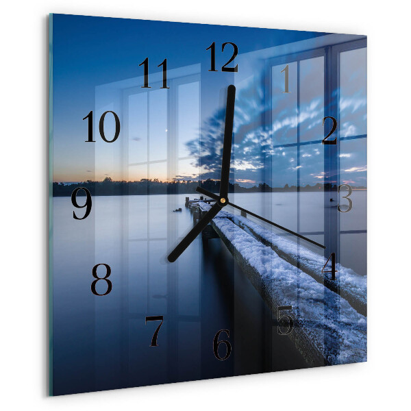 Square wall clock Landscape