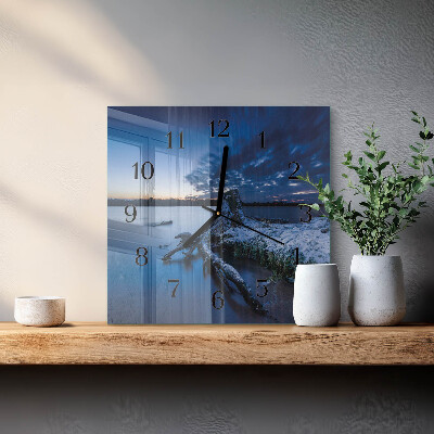 Square wall clock Landscape