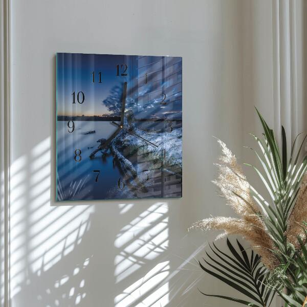 Square wall clock Landscape