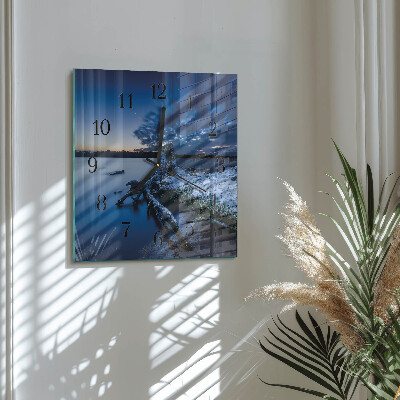 Square wall clock Landscape